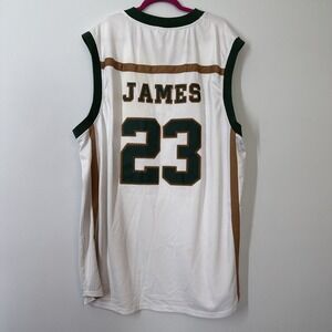 Vintage LeBron James Irish HS Jersey 4XL Akron Phenom Y2K Throwback Rare